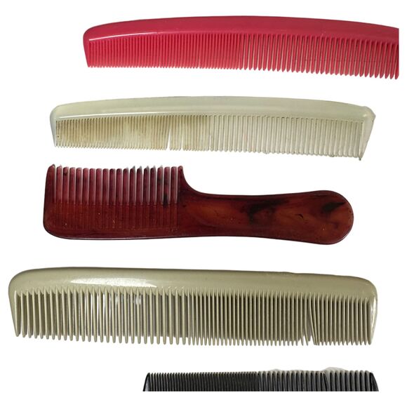 Vintage USA Made Plastic Hair Combs and Picks Lot of 14 - Picture 6 of 6